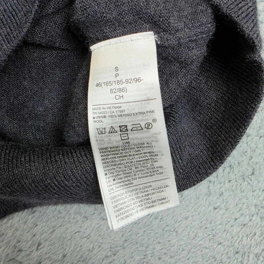 Banana Republic Quarter Zip Sweater Mens S Lot of 2 Italian Merino Wool Baruffa